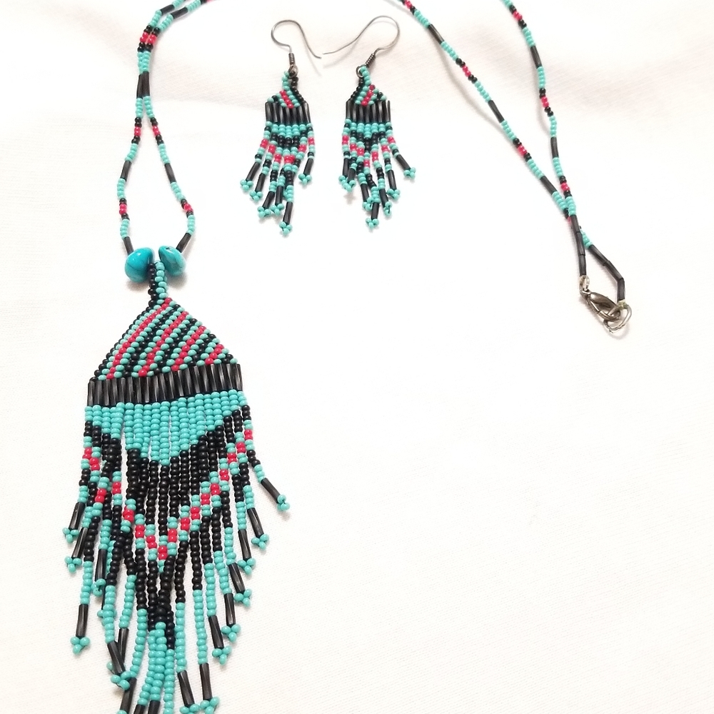 Southwestern Native Necklace and Earrings